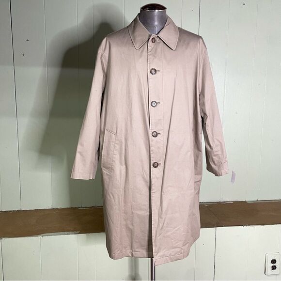 Lauren by Ralph Lauren Men's Mackintosh Trench Coat Lined Size 46R‎ - Picture 2 of 9